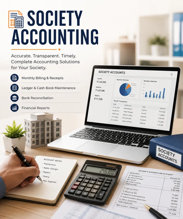 Society accounting services